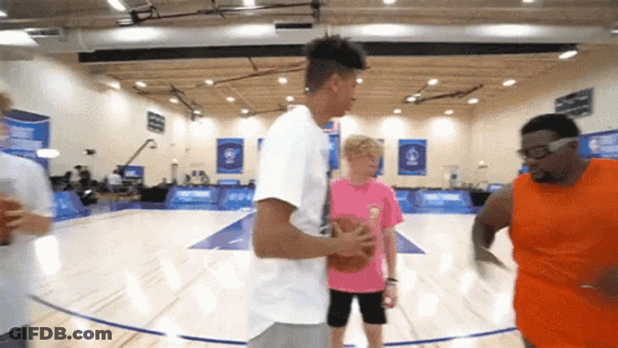 Anthony Adams Shooting Basketball From Afar GIF