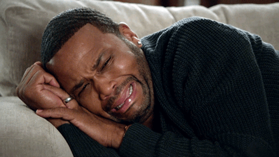Anthony Anderson Crying Tears Falling GIF