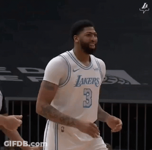Anthony Davis Celebrating On Court GIF