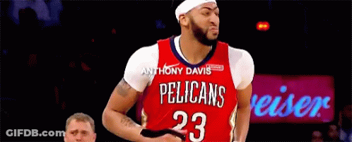 Anthony Davis Is Wearing A Pelicans Jersey GIF