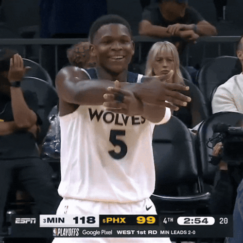 Anthony Edwards Being Zesty Moves GIF