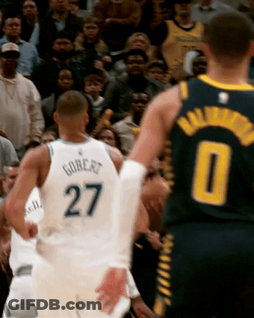 Anthony Edwards Denied The Lay Up GIF