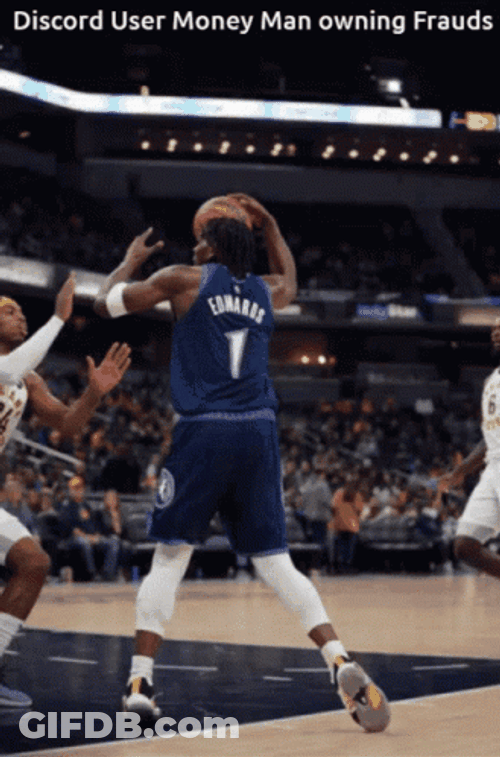 Anthony Edwards Highlight Dunk Shot GIF