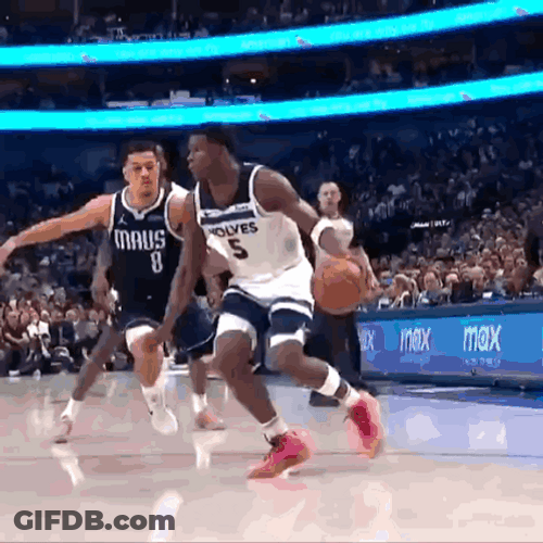Anthony Edwards Massive Dunk Shot GIF