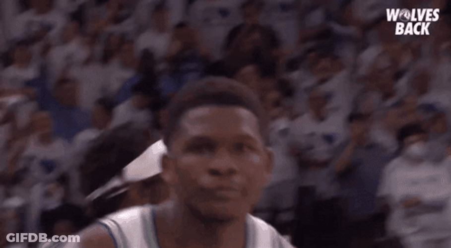 Anthony Edwards Running Face Reaction GIF
