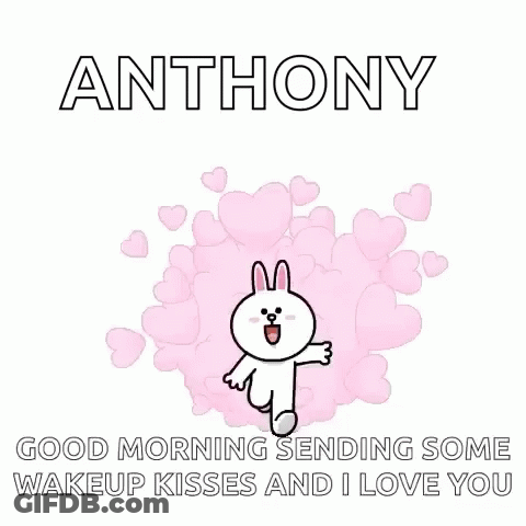 Anthony Good Morning Wake Up Kisses I Love You GIF