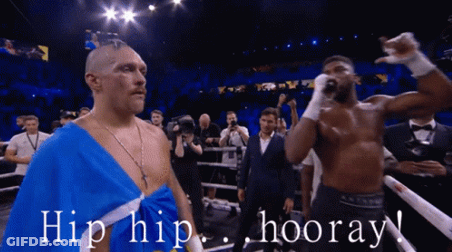 Anthony Joshua Hip Hip Hooray GIF