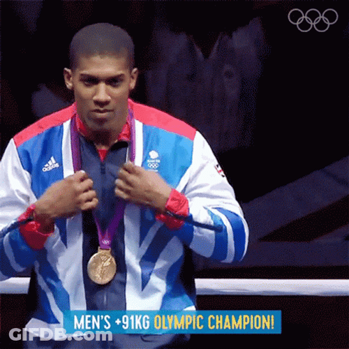 Anthony Joshua Olympic Champion GIF