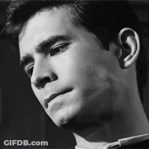 Anthony Perks Iconic Psycho Chewing GIF