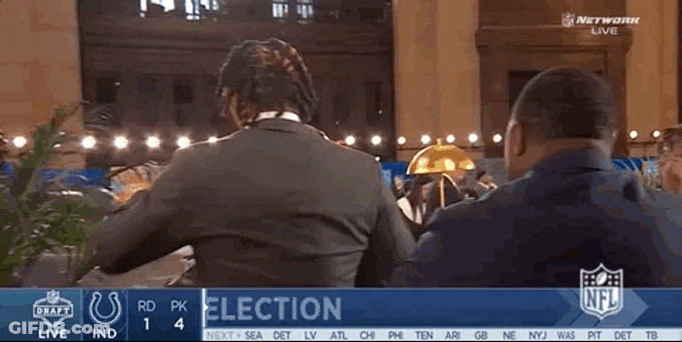 Anthony Richardson Hugging People GIF