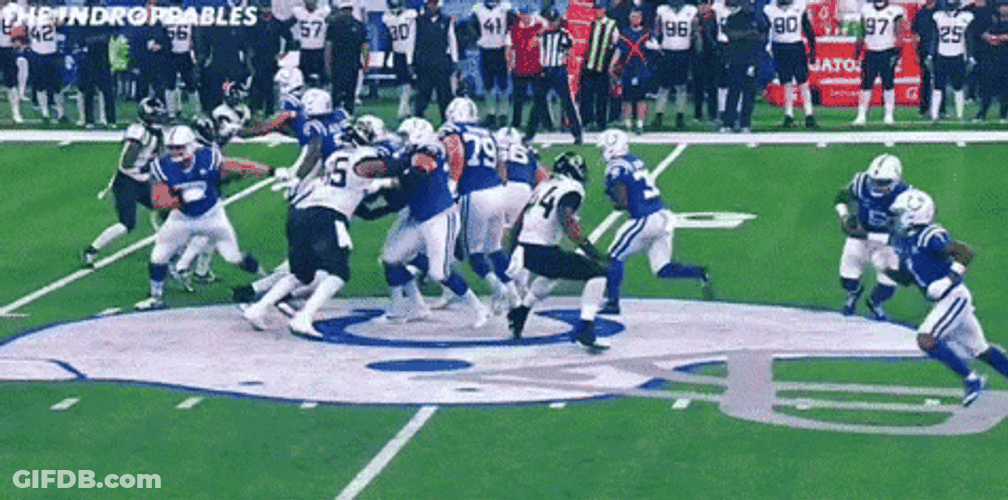 Anthony Richardson Running With Football GIF