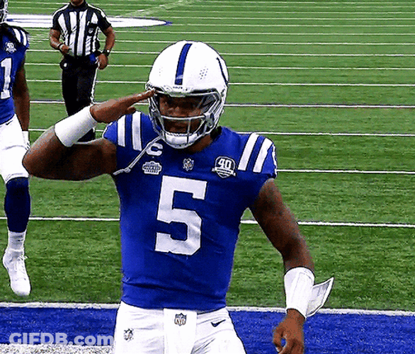 Anthony Richardson Saluting GIF