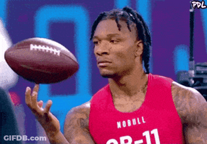 Anthony Richardson Spinning Football On His Finger GIF