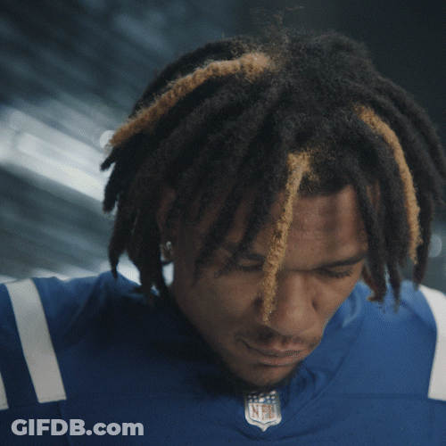 Anthony Richardson Tilting Head Up GIF
