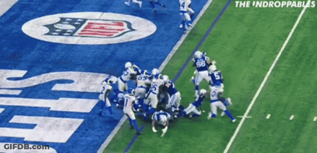 Anthony Richardson Tossing Football To End Zone GIF