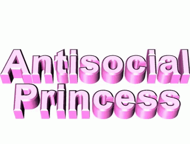 Anti Socia Princess GIF