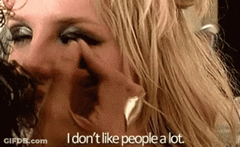 Anti Social Britney Spears People Hate GIF