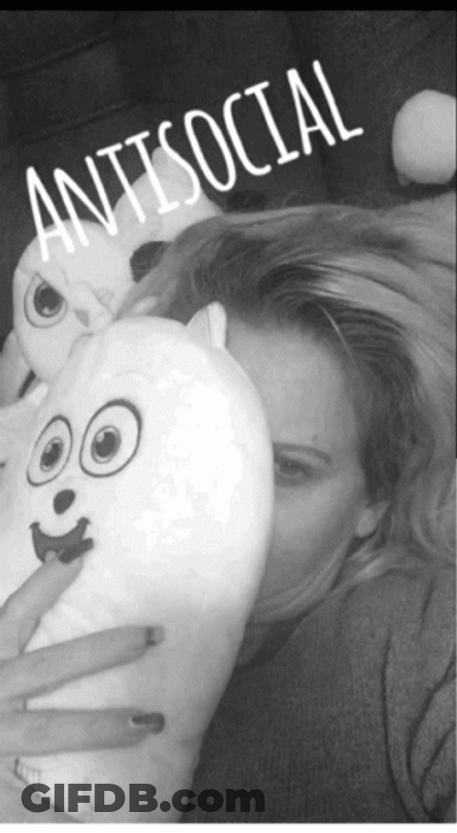 Anti Social Hide Shy GIF