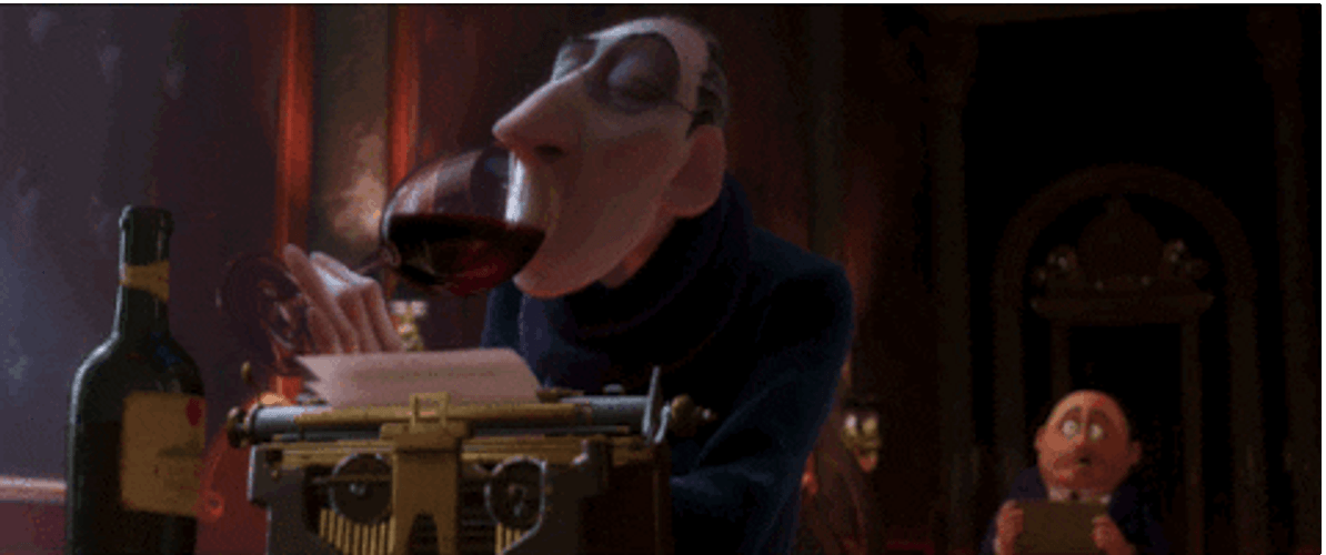 Anton Ego Throwing Up Ratatouille GIF