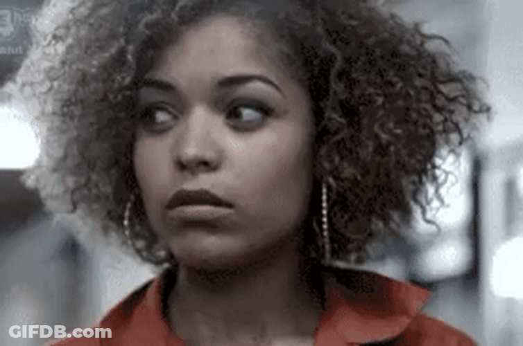 Antonia Thomas Suspicious Fishy GIF