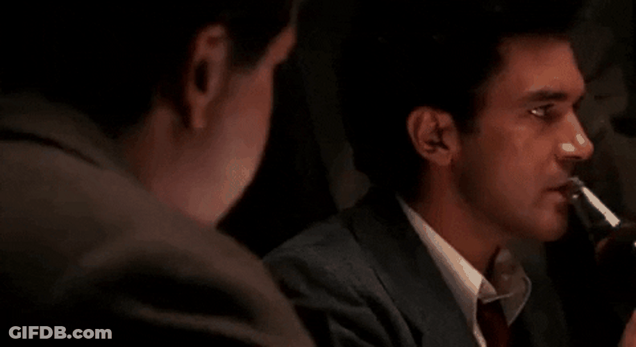 Antonio Banderas Drinking Alcohol Movie Scene GIF