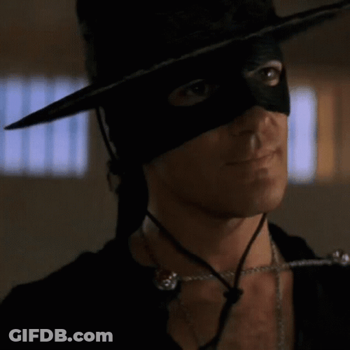 Antonio Banderas Wearing Eye Mask GIF