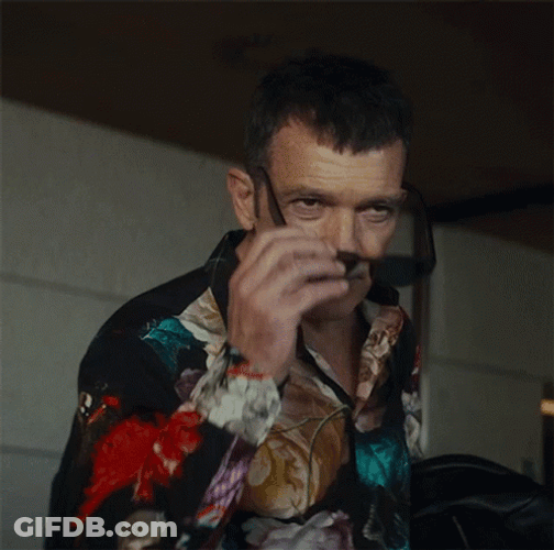 Antonio Banderas Wearing Sunglasses GIF