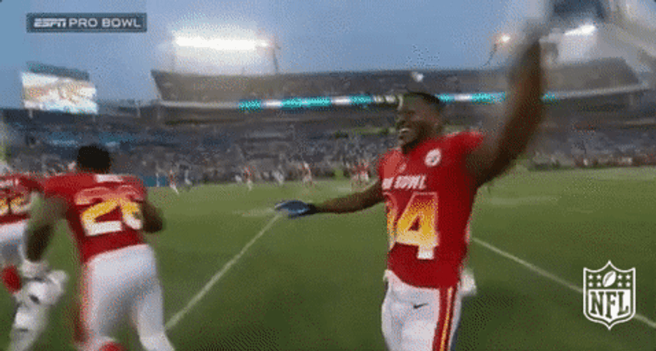 Antonio Brown Happy Football Pro Bowl GIF