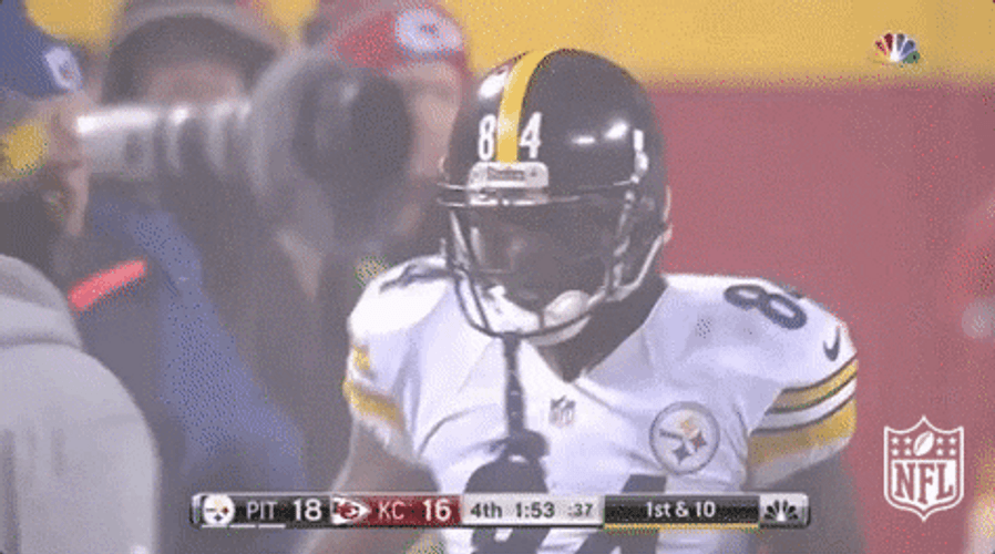 Antonio Brown Pumped Up High Five GIF