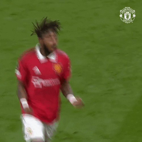Antony Dos Santos Chest Bump With Fred Mufc GIF