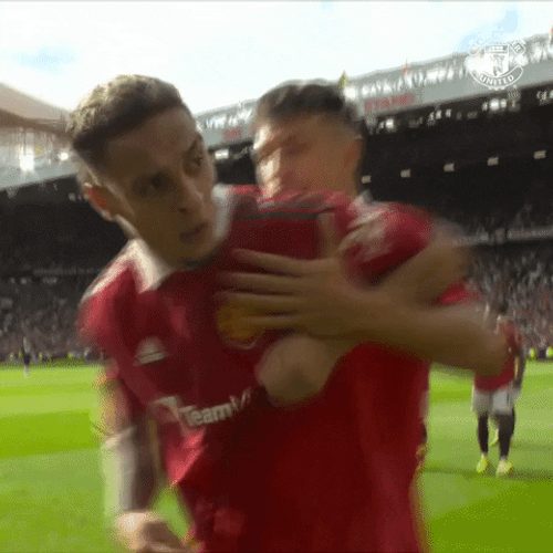 Antony Dos Santos Hugging Teammate GIF