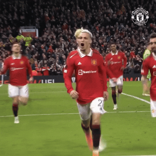 Antony Dos Santos Running With Teammates GIF
