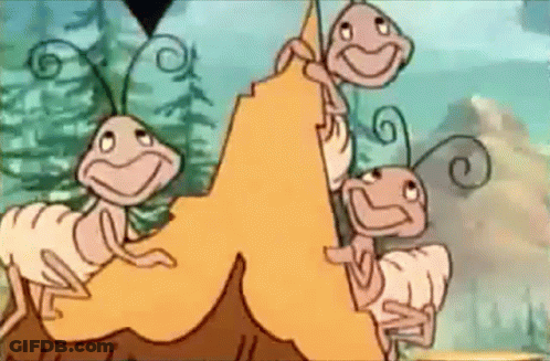 Ants Climbing Mountain GIF