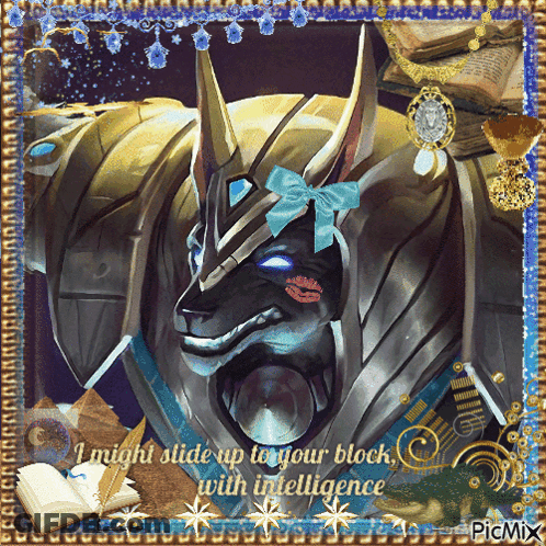 Anubis With I Might Slide Up To Your Block With Intelligence GIF
