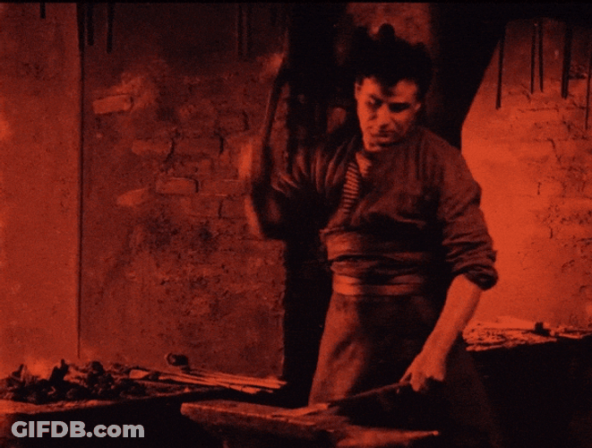 Anvil Made Sword On Progress GIF