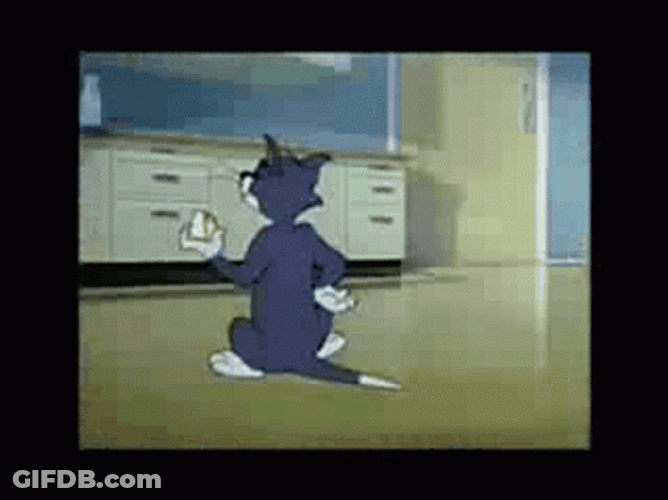 Anvil Stripped Off Tom's Fur GIF