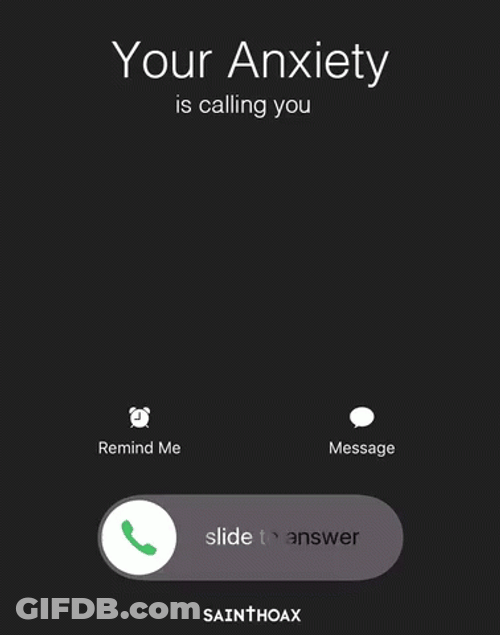 Anxiety Calling Hyperventilating GIF