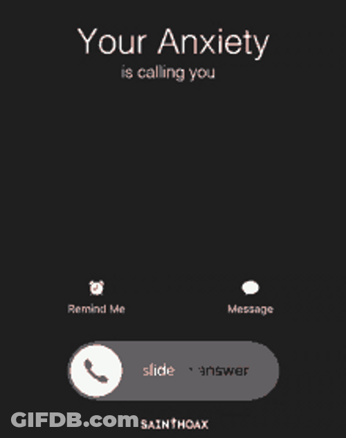 Anxiety Phone Calling Funny GIF