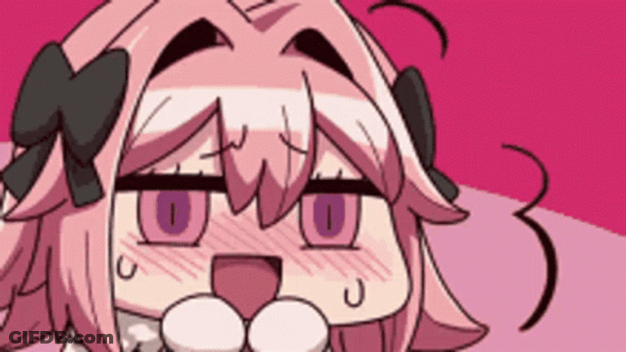 Anxious Astolfo Sweating Profusely GIF