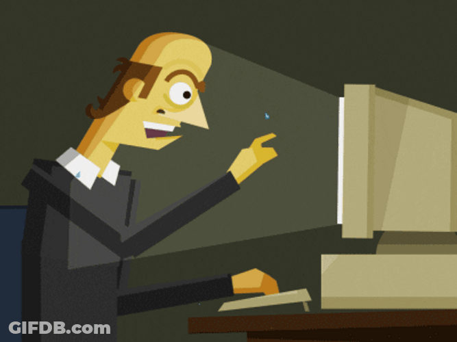 Anxious Bald Python Programmer Sweating GIF