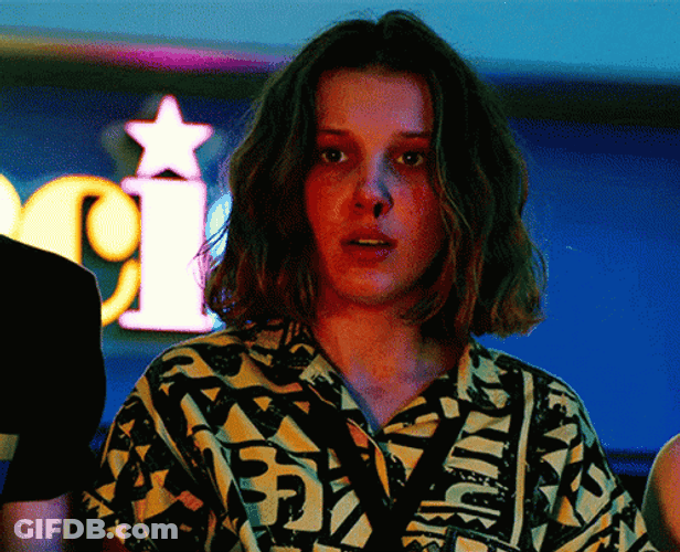 Anxious Eleven Taking Deep Breaths GIF