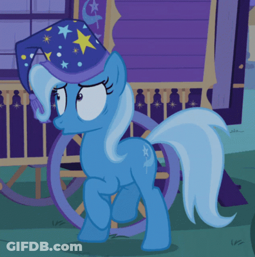 Anxious Freaking Out Trixie Lulamoon My Little Pony GIF