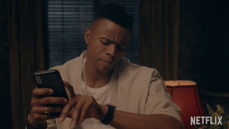 Anxious Marque Richardson Check Watch GIF