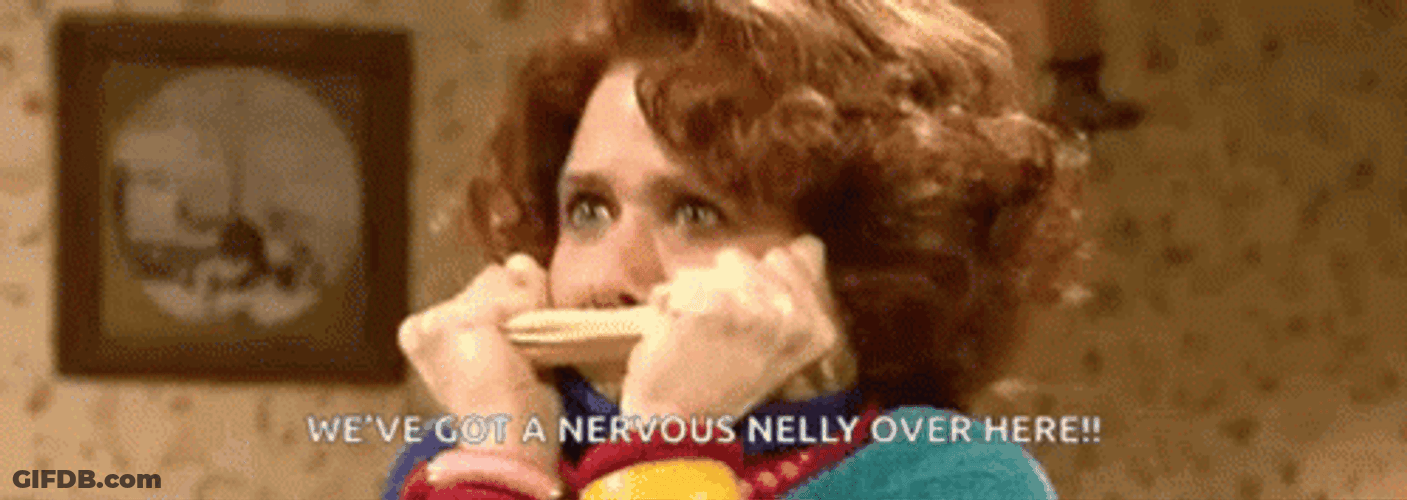 Anxious Nervous Kristen Wiig Aunt Sue Saturday Night GIF