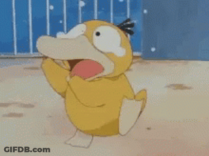 Anxious Psyduck Crying GIF