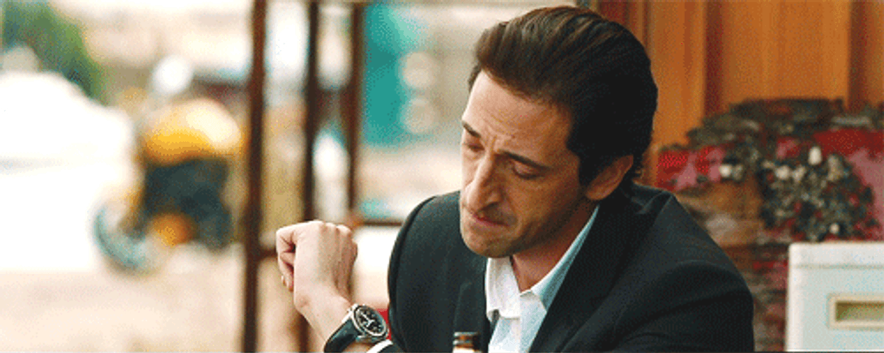 Anxious Sad Adrien Brody GIF