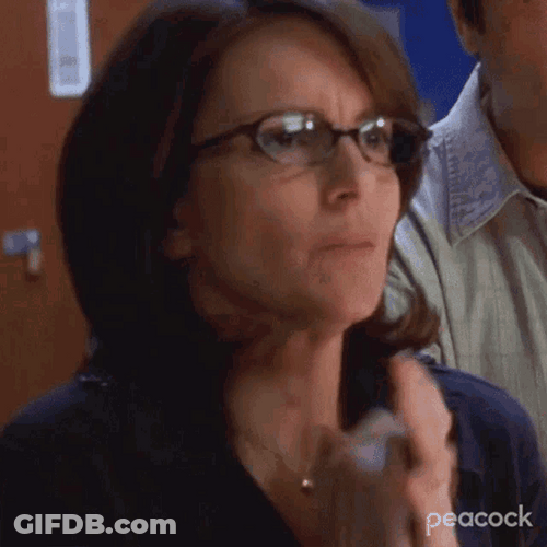 Anxious Uneasy Nervous Liz Lemon 30 Rock Tina GIF