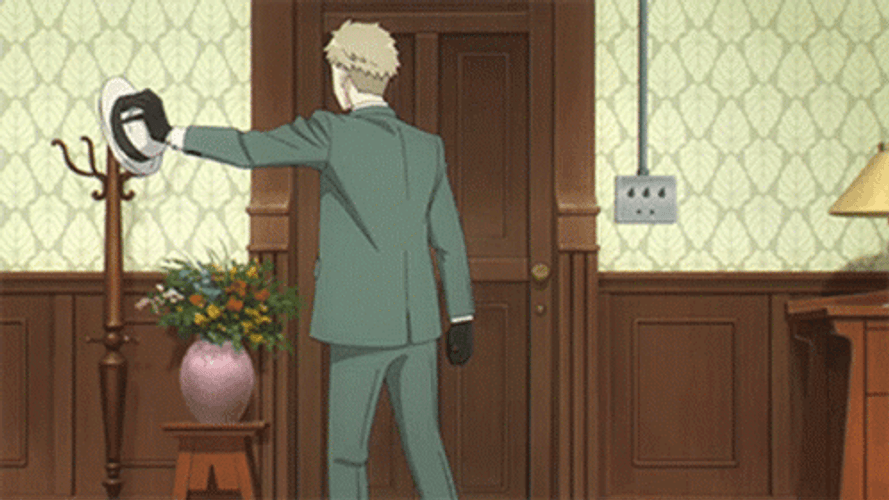 Anya Clinging On Loid Forger GIF