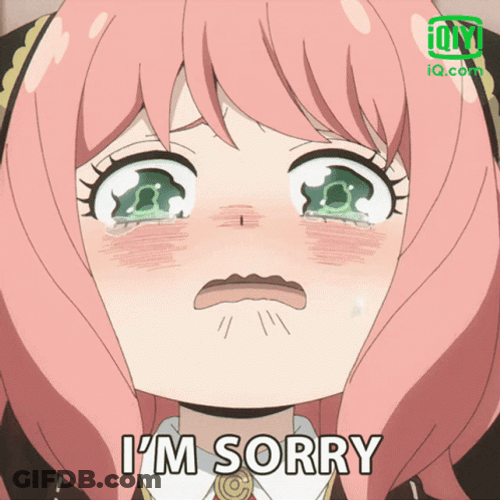 Anya Forger Apologizing Anime Cry GIF