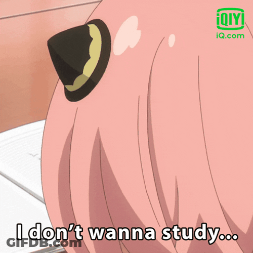 Anya Forger Don't Wanna Study GIF